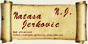 Nataša Jerković vizit kartica